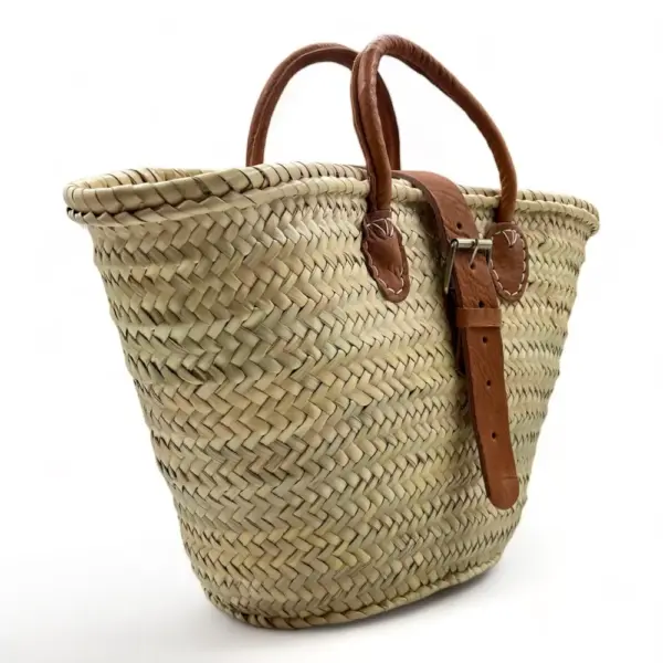 Palm Bag with Buckle Closure – Versatile Handwoven Tote for Beach & Everyday Use