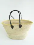 Midi Lemon Zest Raffia Shopper – Handwoven Straw Tote