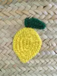Midi Lemon Zest Raffia Shopper – Handwoven Straw Tote