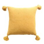 Pom Pom Cushion Cover – 100% Cotton Decorative Pillow