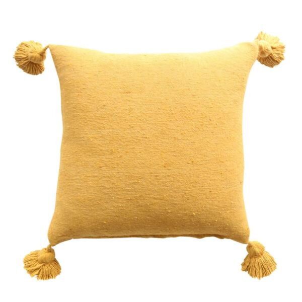 Pom Pom Cushion Cover – 100% Cotton Decorative Pillow