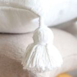 Pom Pom Cushion Cover – 100% Cotton Decorative Pillow
