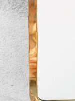 Vintage Moroccan Brass Mirror – Handmade Wall Mirror in Gold
