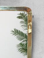 Vintage Moroccan Brass Mirror – Handmade Wall Mirror in Gold