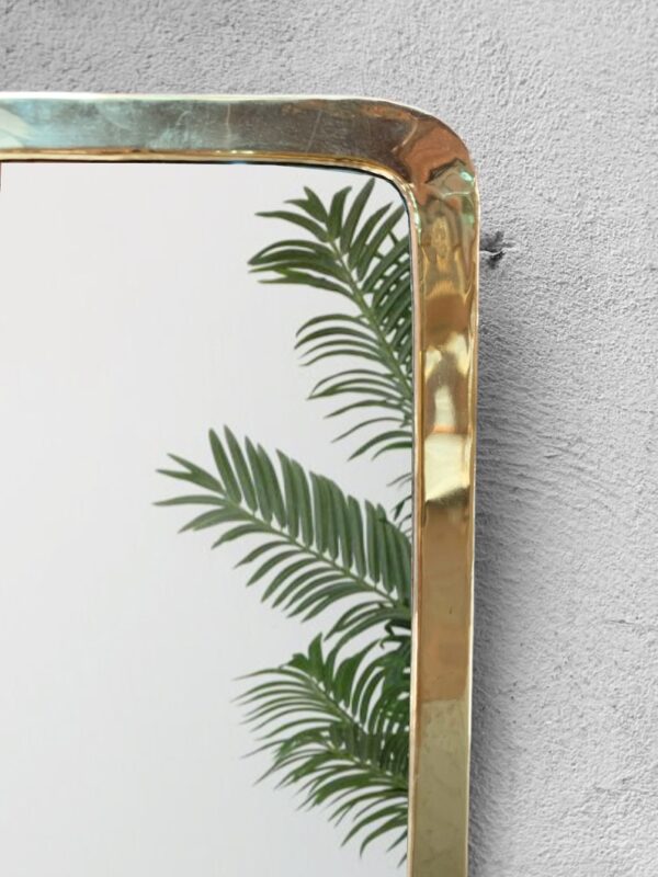 Vintage Moroccan Brass Mirror – Handmade Wall Mirror in Gold