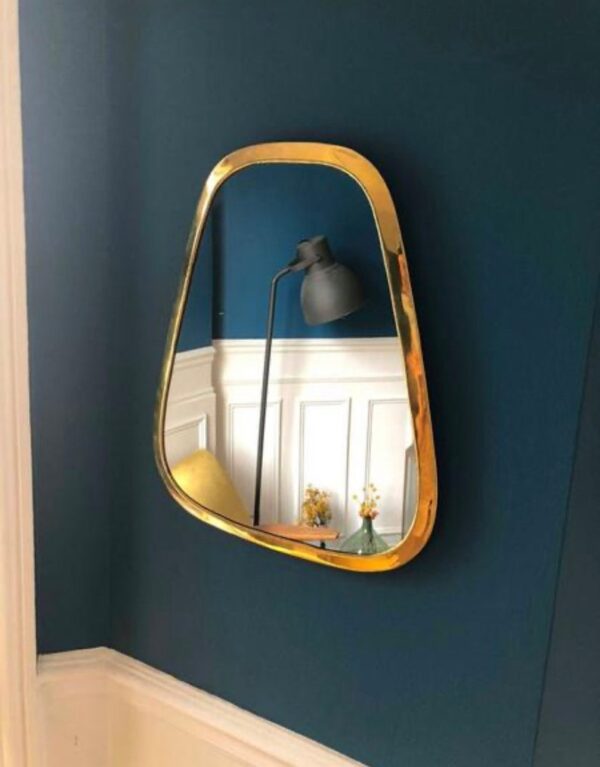 Moroccan Brass Octo Mirror – Handmade Octagonal Wall Mirror
