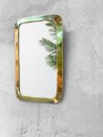 Vintage Moroccan Brass Mirror – Handmade Wall Mirror in Gold