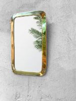 Vintage Moroccan Brass Mirror – Handmade Wall Mirror in Gold