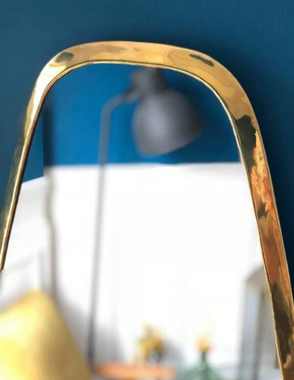 Moroccan Brass Octo Mirror – Handmade Octagonal Wall Mirror
