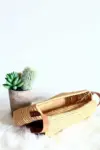 Pompom Raffia Crossbody – Handmade Natural Raffia Bag