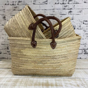 French Market Basket – Safi – 3 Sizes | Handwoven Moroccan