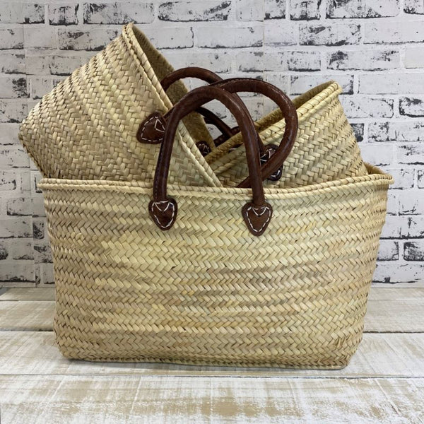 French Market Basket – Safi – 3 Sizes | Handwoven Moroccan