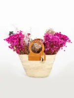 Tan Raffia French Shopper – Round Handle Tote Handmade