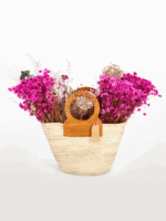 Tan Raffia French Shopper – Round Handle Tote Handmade