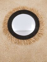 🪞Handmade Moroccan Raffia Mirrors – Natural Boho Wall Decor