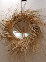 🪞Handmade Moroccan Raffia Mirrors – Natural Boho Wall Decor