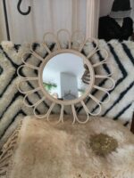 🪞Handmade Moroccan Raffia Mirrors – Natural Boho Wall Decor