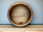 🥣 Handmade Moroccan Walnut Wood Bowl Set – Set of 3