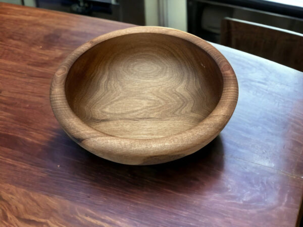 🥣 Handmade Moroccan Walnut Wood Bowl Set – Set of 3