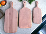 🔪 Handcrafted Walnut Wood Chopping Boards – Set of 3 | Premium Moroccan Cutting Boards