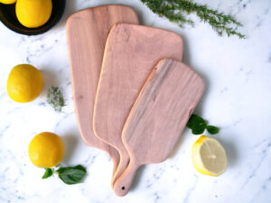 🔪 Handcrafted Walnut Wood Chopping Boards – Set of 3 | Premium Moroccan Cutting Boards