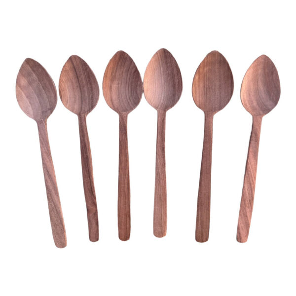 🥗 Moroccan Walnut Wood Salad Bowl Set of 4
