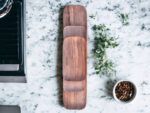 🪵 Hand-Carved Moroccan Walnut Wood Trays – Set of 3