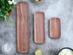 🪵 Hand-Carved Moroccan Walnut Wood Trays – Set of 3