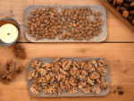 🍽️ Handmade Walnut Wooden Trays | Set of 2 | Artisanal Moroccan Serving Boards