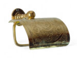 🧻 Handcrafted Solid Brass Toilet Paper Holder | Vintage Wall-Mounted Roll Dispenser