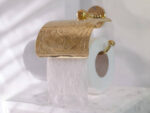 🧻 Handcrafted Solid Brass Toilet Paper Holder | Vintage Wall-Mounted Roll Dispenser