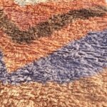 Dabachi – Rust Pink Checkered Moroccan Rug | Ultra Soft Beni Ourain Wool Rug
