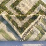 Mouassine – Checkered Olive Green Moroccan Rug | Ultra Soft Beni Ourain Wool Rug