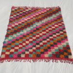 Stila – Colorful Checkered Moroccan Rug 7x8 | Luxurious Beni Mrirt