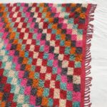 Stila – Colorful Checkered Moroccan Rug 7x8 | Luxurious Beni Mrirt
