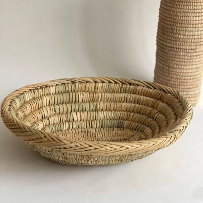 Handwoven Palm Leaf Basket – Fruit, Bread & Decorative Storage