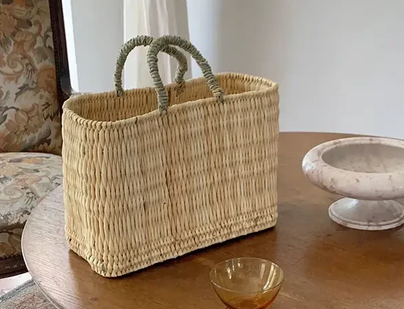 Medina Tassel Basket - Handwoven Rattan Bag | Moroccan Boho Tote