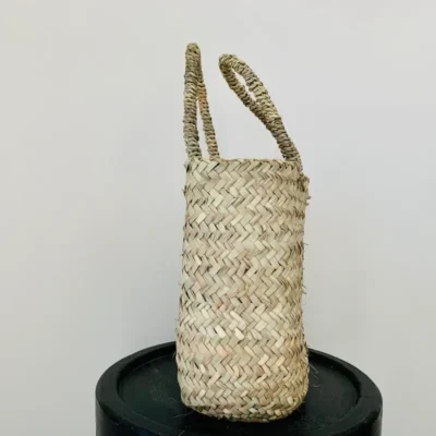 Handwoven Palm Leaf Tote Bag | Rectangular Eco-Friendly Bag | 28x24x12 cm