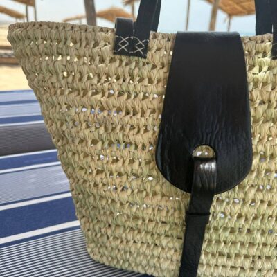 Traditional Moroccan Doum Basket: Artisan Elegance