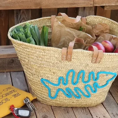 69d4676b34c8fd6745f7362dfec9bd76e0932c7f469955453e4307e59bb605a3-1.webp XL Turquoise Basket – Handwoven Palm Tote with Leather Handles & Embroidery