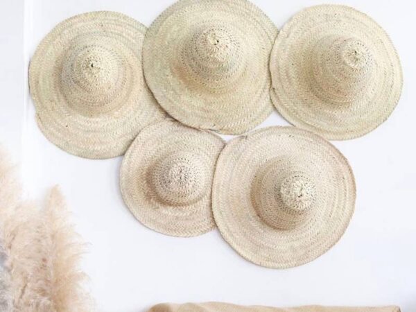 Handwoven Moroccan Straw Hat – Large Sun Hat for Decor & Wear