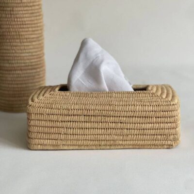 🤧 Raffia Tissue Box Cover 🌸