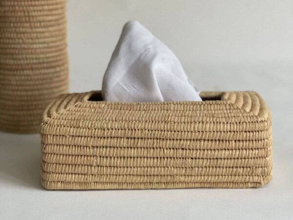 🤧 Raffia Tissue Box Cover 🌸