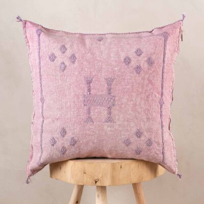 Handmade Cactus Silk Cushion Cover – Vintage Bohemian Berber Pillow