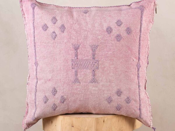 Handmade Cactus Silk Cushion Cover – Vintage Bohemian Berber Pillow
