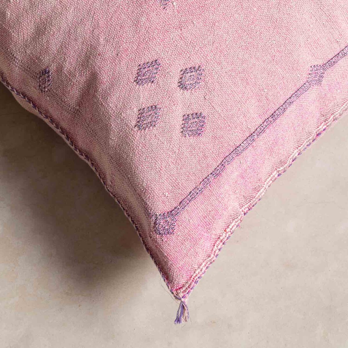 Handmade Cactus Silk Cushion Cover – Vintage Bohemian Berber Pillow