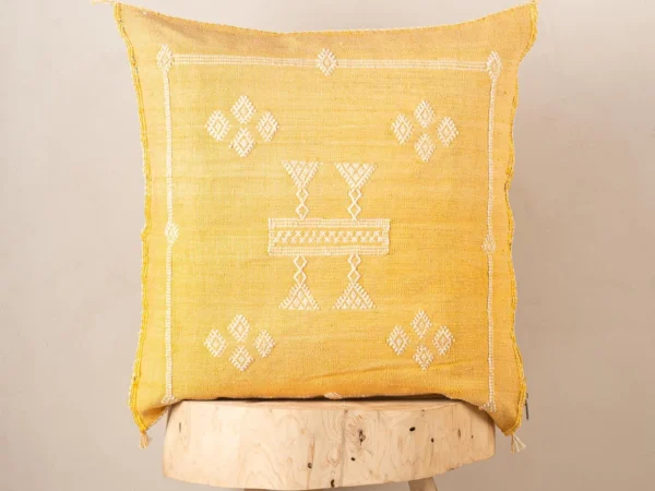 Handmade Cactus Silk Cushion Cover – Vintage Bohemian Berber Pillow