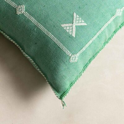 Handmade Cactus Silk Cushion Cover – Vintage Bohemian Berber Pillow