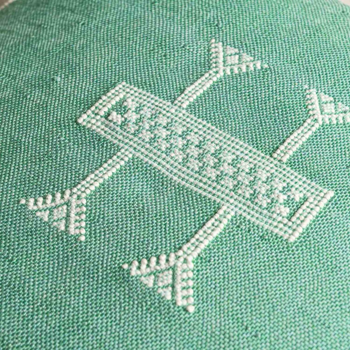 Handmade Cactus Silk Cushion Cover – Vintage Bohemian Berber Pillow