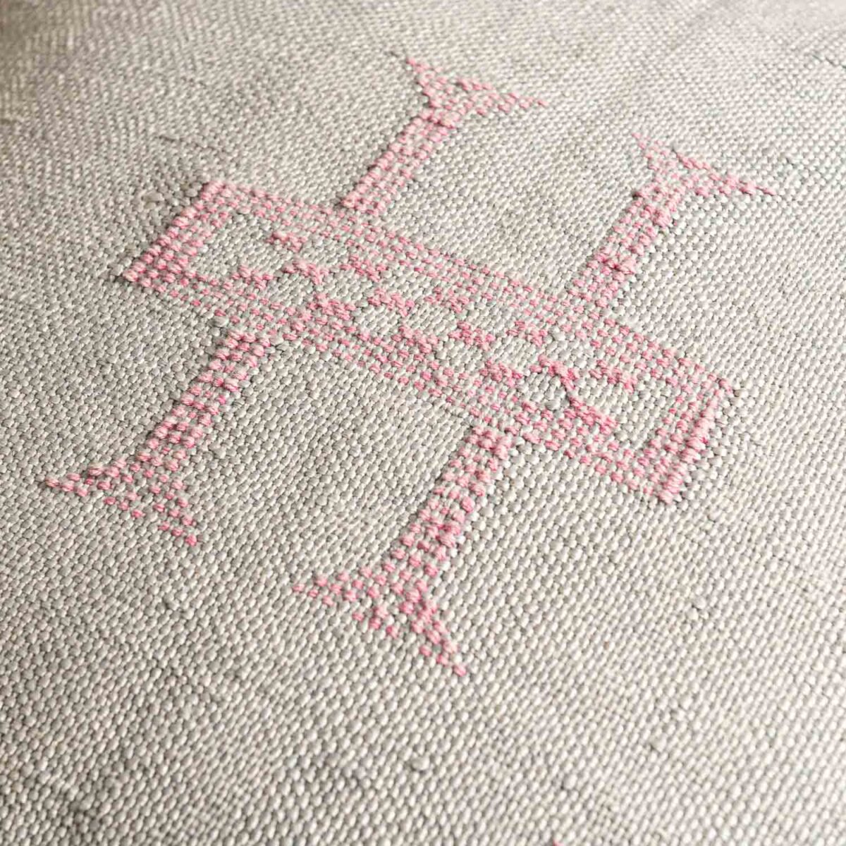 Handmade Cactus Silk Cushion Cover – Vintage Bohemian Berber Pillow